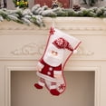 thumbnail image 1 of Teissuly Christmas Merry Santa Stockings Large Hanging Stockings Christmas Ornaments for Family Personalized Gifts Xmas Tree Decorations Red Winter Snowflake Teissuly WER202310162821, 1 of 8