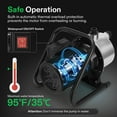 thumbnail image 2 of 1.6HP Shallow Well Pump, 1320GPH Portable Garden Pump with Two Adapters, Stainless Steel Sprinkler Pump for Lawn Sprinkling, Garden Watering, Farm Irrigation and Clear Water Transfer, 2 of 7