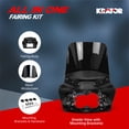 thumbnail image 2 of Krator 15" Motorcycle Fairing with Windshield, Compatible with Harley Dyna Fat Bob FXDF 2008-2017, Gloss Black ABS Headlight Fairing, Windscreen for Wind Protection, Mounting Kit included, Black Smoke, 2 of 9