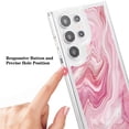 thumbnail image 4 of SaniMore Case for Samsung Galaxy S23 Ultra, Shockproof Ant-fall TPU Backplane Marble Stylish Pattern for Girls Women No-Yellowing Slim Lightweight for Samsung Galaxy S23 Ultra, Rosegold, 4 of 11