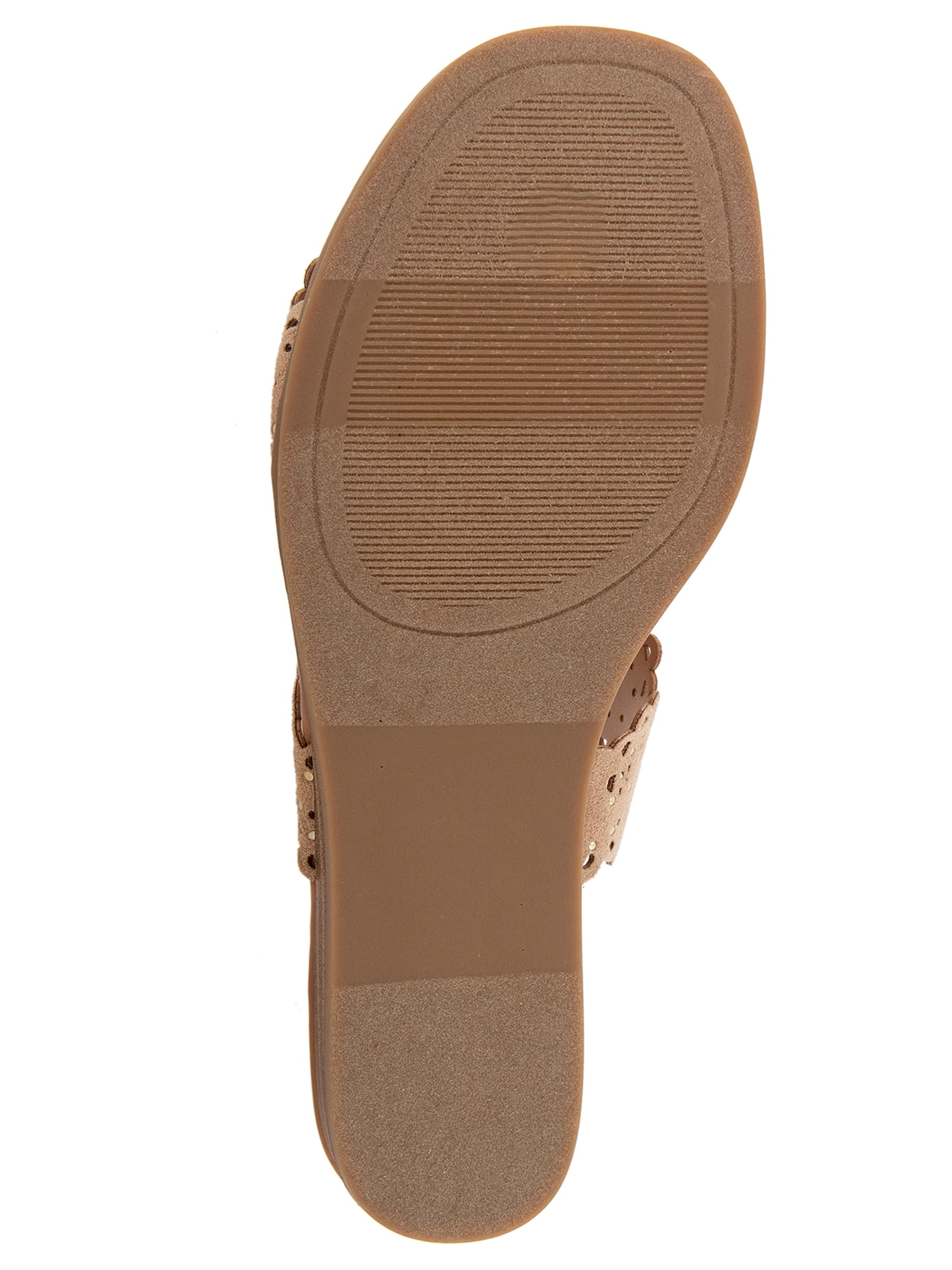Kensie Women's Autumn Scalloped Wedge Flat Sandal