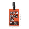 thumbnail image 2 of Unique Bargains 1 Pc PUT Pattern Luggage Tag for Travelling Orange, 2 of 4