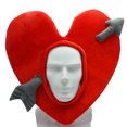 thumbnail image 1 of Gorro de peluche con forma de flecha de Cupido, cálido, divertido, con forma de melocotón, para fiestas, accesorios fotográficos, 1 of 5