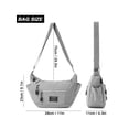 thumbnail image 4 of Deago Crossbody Bags for Women Waterproof Nylon Casual Lightweight Shoulder Messenger Bag Roomy Multi Pocket Travel Purse Handbags (Gray), 4 of 9