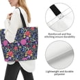 thumbnail image 3 of Balery Floral Bolsa Tote Estilo Estético con Cremalleras, Bolsa de Hombro, Bolsa de Compras Grande y Plegable, 3 of 8