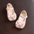 thumbnail image 4 of JSCDRPDWL Size 5 Toddler Girl Sandals Toddler Girls Mary Jane Shoes Girls Sandals Children Shoes Bow Hook Loop Princess Shoes Dance Shoes, Bow Hook-Loop Princess Dance Sandals for Girls 3 Year Old, 4 of 6