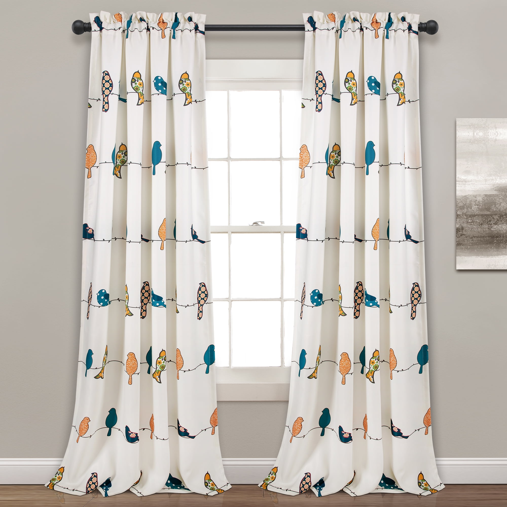 Curtains Drapes Valances Rowley Birds Room Ening Window Curtain
