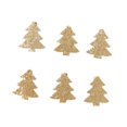thumbnail image 2 of simhoa 6 Pieces Christmas Tree Pendant Wooden Tags with Clips for Fireplace Mantles Golden Tree, 2 of 8