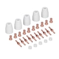 thumbnail image 1 of High-Performance Plasma Electrode Tip Nozzle Kit for Welding and Cutting, Compatible with LGK40, CUT40, CUT50, CT312, CT418, CT520, and SUPER200P Models, Durable Copper and Ceramic Construction, Easy, 1 of 6