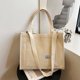 thumbnail image 1 of Bolso de mano para mujer, bolso de mano de pana con cremallera, bolso de hombro cruzado grande, bolso de mano para viaje, trabajo, 2 piezas, 1 of 5