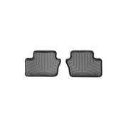 WeatherTech Custom Fit FloorLiners compatible with Caliber, Patriot, Compass - 2nd Row (2-Piece Liner), Black