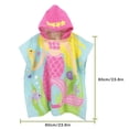 thumbnail image 4 of Peignoir de Bain pour Enfants en Coton Doux pour Piscine Serviette à Capuche Cape de Dessin Animé Poncho de Douche, Type 3, 4 of 8