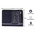 thumbnail image 3 of Tallit and Tefillin Bag Set for Jewish Prayer Shawl Zippered Velvet Bags with Plastic Protection Cover (Navy With Rose Gold Embroidery), 3 of 6