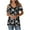 #37-Black, variant on Rvkxad Womens Loose Summer Tops Loose Casual Short Sleeve Cold Shoulder Tunic Trendy Summer Floral Print V Neck T-shirt Dressy Tops Birthday Gifts for Her Hot Pink XXL