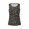 thumbnail image 4 of Haiem Strawberry Workout Tank Tops for Women, Athletic Sports Slim-Fit Tank Tops, Compression Sleeveless Dry Fit Shirts,Athletic Shirt-X-Large, 4 of 9