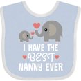 thumbnail image 3 of Inktastic Best Nanny Ever Grandchild Boys or Girls Baby Bib, 3 of 4