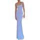 thumbnail image 1 of VISgogo Vestido largo casual para mujer, sin mangas, sin espalda, corte bajo, estampado floral, vestido de tirantes con vendaje en la espalda VISgogo moda, 1 of 7