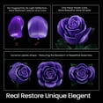 thumbnail image 6 of Purple Rose Bouquet Building Set, Purple Flowers for Adults Women, Botanical Collection Gift for Halloween & Valentines - Artificial Plant Gothic Home Decor, 6 of 8