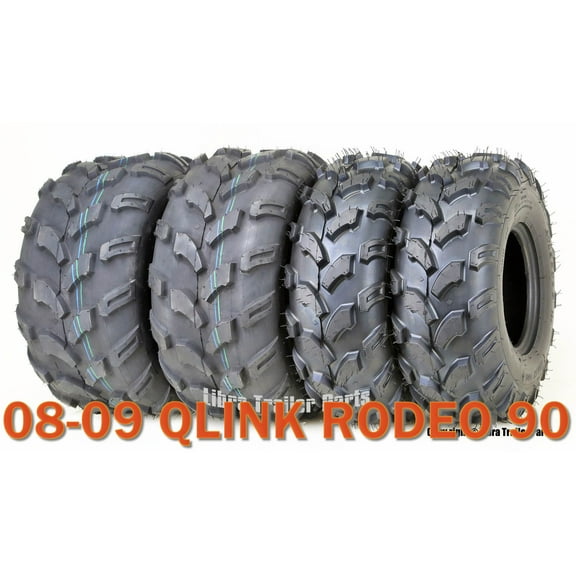08-09 QLINK RODEO 90 Youth ATV Tire Set 19x7-8 & 20x9.5-8
