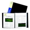 C-Line Bound Sheet Protector Presentation Book, 24-Pocket, Black