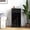 Black 80, variant on white wall mounted display cabinet with arched glass door for kitchen bathroom living room, floating cabinet with 2 adjustable shelves, 23.62x12.6x23.62 inches