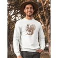 thumbnail image 2 of Squirrel Sketch Sweatshirt Men -Image by Shutterstock, Male 4X-Large, 2 of 4