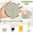 thumbnail image 3 of Haosy Set of 6 Drink Woven Coaster with Holder Heat Resistant Non-Slip Bar Coasters 4 Inches Cute Little Baseballs, 3 of 7