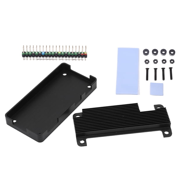 Caja de aleación de aluminio, caja de disipador de calor de aleación de aluminio para Raspberry Pi Caja de enfriamiento Caja de disipador de calor para salida de alta intensidad Raspberry Pi