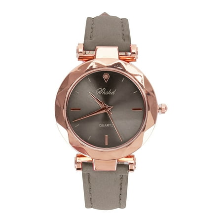 Kcodviy Leather Wristwatch Casual Watch Analog Women S Fashion Quartz Women s Watch Large Face Watches Womens Small Watch Vintage Leather Watch Strap 20mm Watch Band Leather Reading Bra