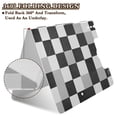 thumbnail image 2 of FORMRS A4 Clipboard Folder with Pen Holder Horizontal Foldable School Office Binder, Black and Gray Plaid Pattern, 2 of 9