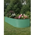 thumbnail image 5 of Garvee 2 Pcs Raised Garden Bed, 10 x 4 x 1.5 feet Galvanized Steel Planter Box, Green, 5 of 5