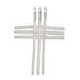 thumbnail image 3 of Sterling Silver Polished Cross Chain Slide, 3 of 4