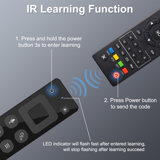 2.4G Receptor USB inalámbrico Air Mouse Voice Control remoto IR Learning para TV Box Ndcxsfigh Para estrenar