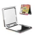 thumbnail image 1 of Pofeuu SpongeBob SquarePants for Portable Pocket Makeup Mirror PU Cover Compact Travel Mirror with Normal and Magnifying Double Sided Glass-Round Shape-Square, 1 of 9