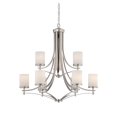 thumbnail image 2 of Savoy House 1-331-9-SN Colton 9 Light Satin Nickel Chandelier (33" W x 33"H), 2 of 5