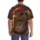 thumbnail image 3 of Balery Hip-Hop Guinea Pig. Camisa Casual de Manga Corta con Botones para Hombre, Texturizada, Estilo Cubano, para Playa, Verano-XX-Large, 3 of 5