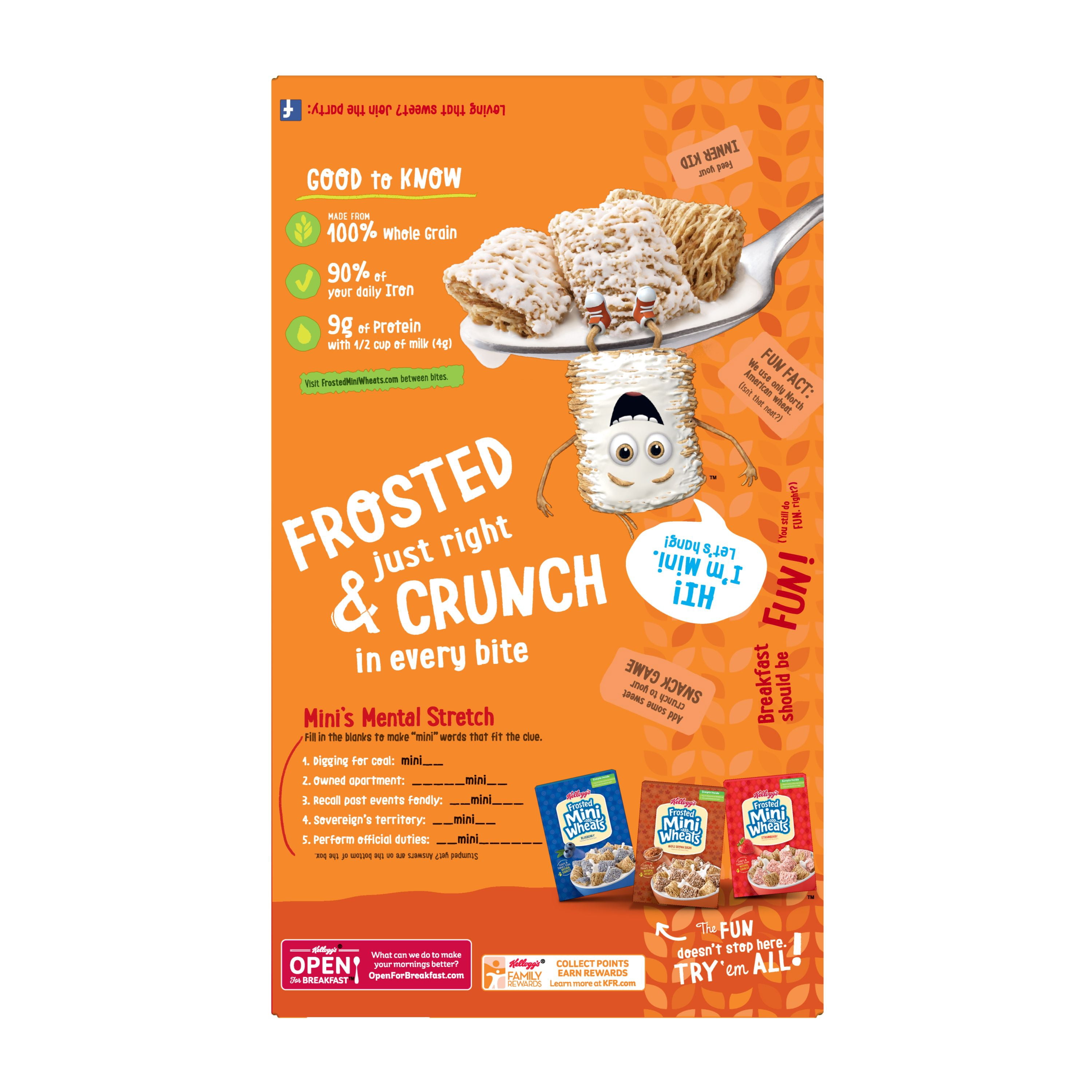 Mini Wheats Kellogg Fmw 27.6 Oz. Bonus Packs