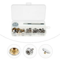 FUEENIRVA 1 Set Metal Snap Fasteners for Furniture Car Boat Equipment Silver Stable Fixation