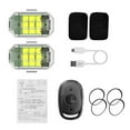 thumbnail image 1 of 2pcs  Strobe  Car Warning  Rechargeable Night  Aircraft  with 7  Colors Multiple  Modes for Car Motorcycle Bike RV Yacht, 1 of 7