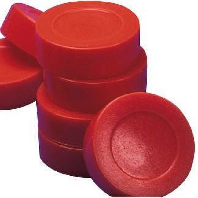 S&S Worldwide Floor Hockey Pucks. Soft, Hollow Vinyl Pucks for Floor Hockey. About 3" x 0.9" and 51 grams per Puck. Set of 12.