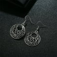 thumbnail image 4 of Sonducket 1 Pair Womens Earrings Bohemian Ethnic Hollow Earring Beach Accessories Exaggerated Jewelry for Valentines Day Banquet Type1 NO1, 4 of 6