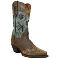 thumbnail image 2 of Dan Post Boots Womens Blue Bird Floral TooledInlay Snip Toe Cowboy  Mid Cal, 2 of 5