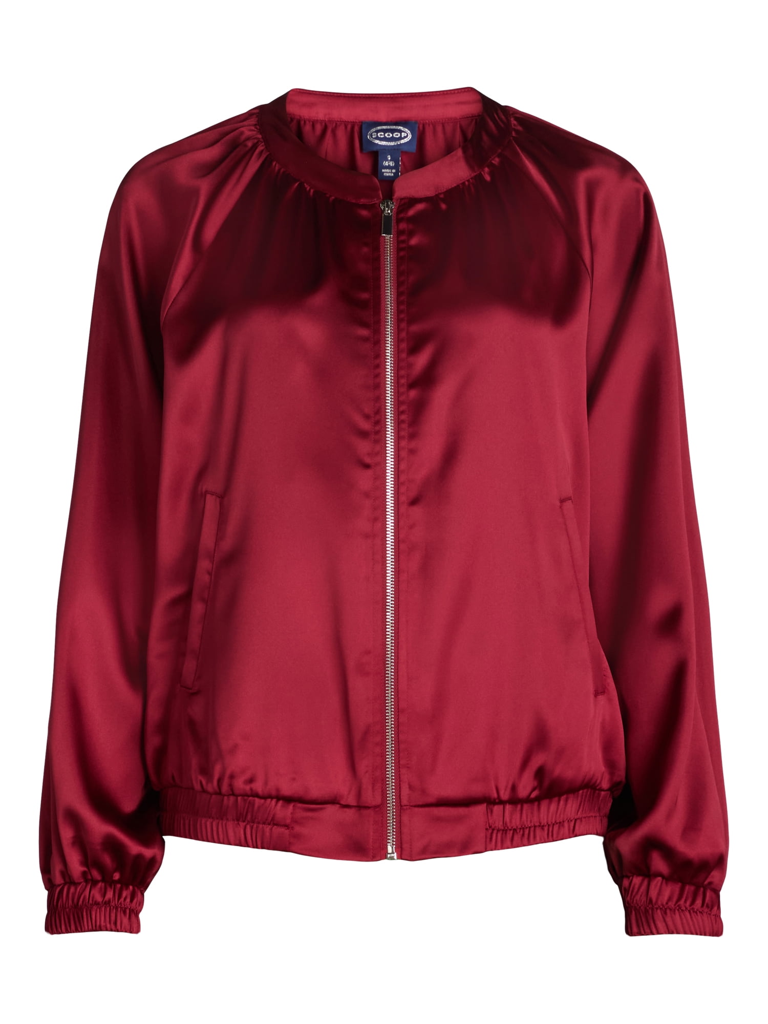 ジャケット Satin Bomber Jacket Scoop Women's Satin Bomber Jacket, Sizes XS-XXL - Walmart.com