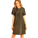 thumbnail image 1 of Allegra K Vestido Suelto Metálico Lentejuela Brillante Manga Corta De Aleteo Para Mujer Negro M Unique Bargains Vestidos, 1 of 7