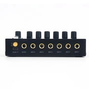Aud**io Mixer 6 Channel Ultra-compact Low-noise Stereo Mini Sound Mixer For Home Studio Recording Live Outdoor Performance MIX600