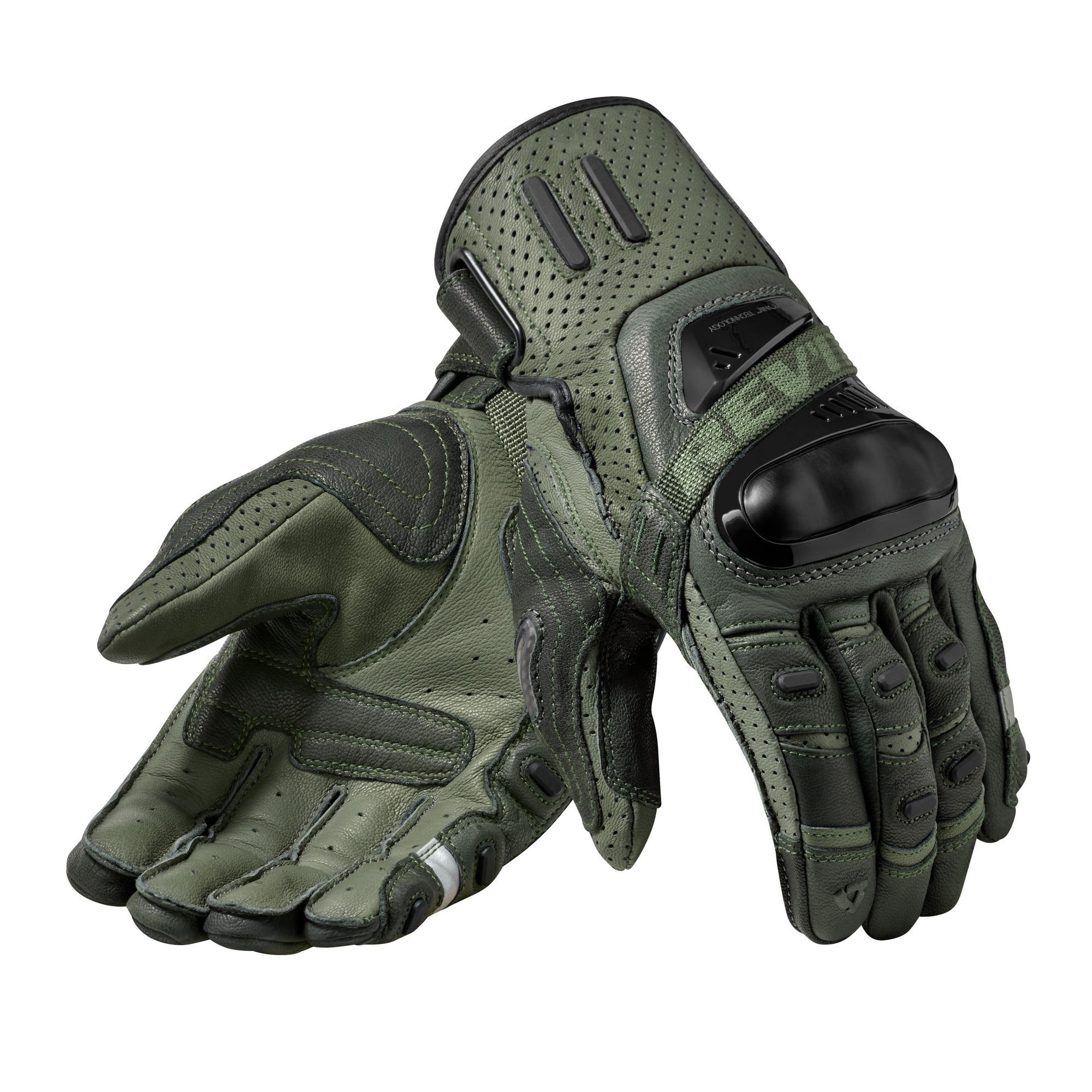 Mens Premium Leather Motorcycle Cruising Street Palm Sliders Biker Gloves XL 