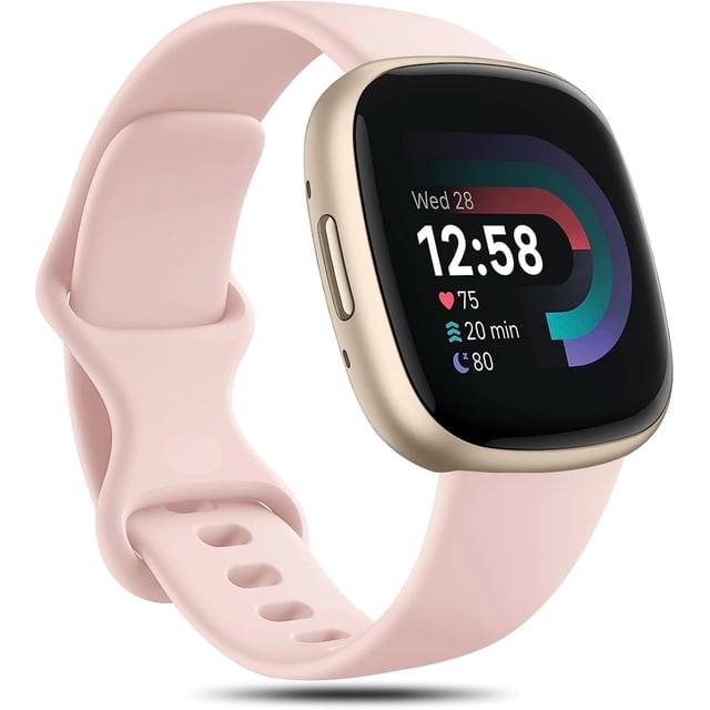 REQO Bracelets de Sport : Compatible avec Fitbit Versa 4/3, Sense/Sense 2 - Bracelets de Remplacement Doux pour Femmes & Hommes