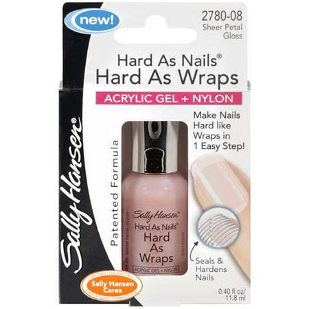 hard sally wraps petal hansen gloss sheer nails polish nail