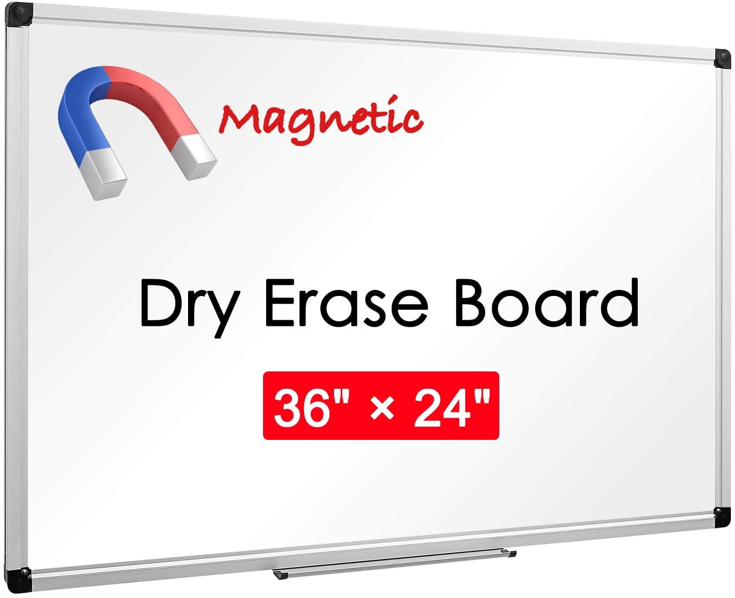 36" x 24", Aluminum Alloy Frame, Dry Erase Board, White Board