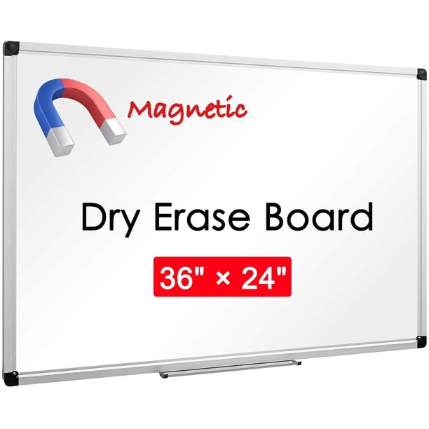 36" x 24", Aluminum Alloy Frame, Dry Erase Board, White Board